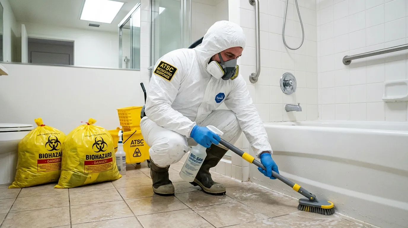 Decontamination equipment deployed for Blood Cleanup in Grandwood Park